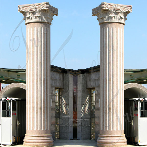 Large empire house columns pillars with corinthian top decor for sale
