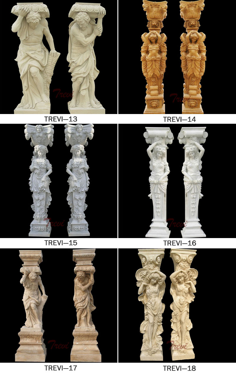 Large marble corinthian roman pillars for weddings designs