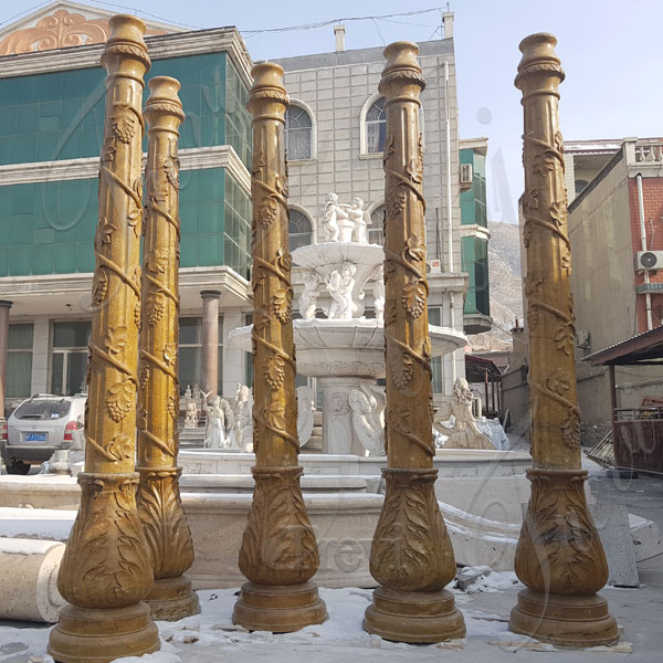 Large solid marble antique columns prices