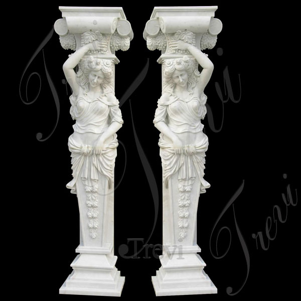 buy white roman pillars ornamental support fluted columns for sale
