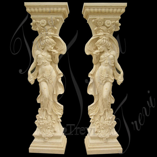 large corinthian columns structural support porch pillars for house