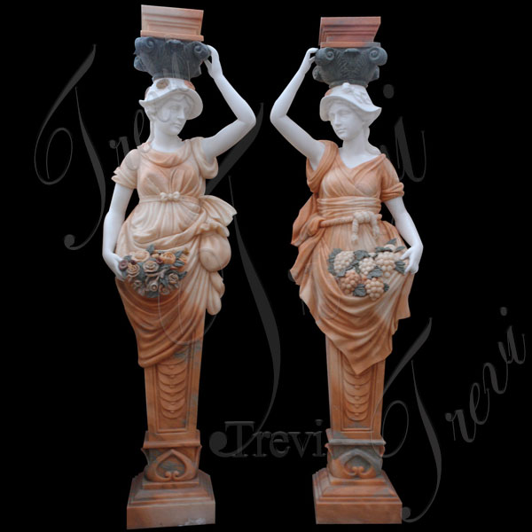 tall roman style columns entrance support fluted column for home