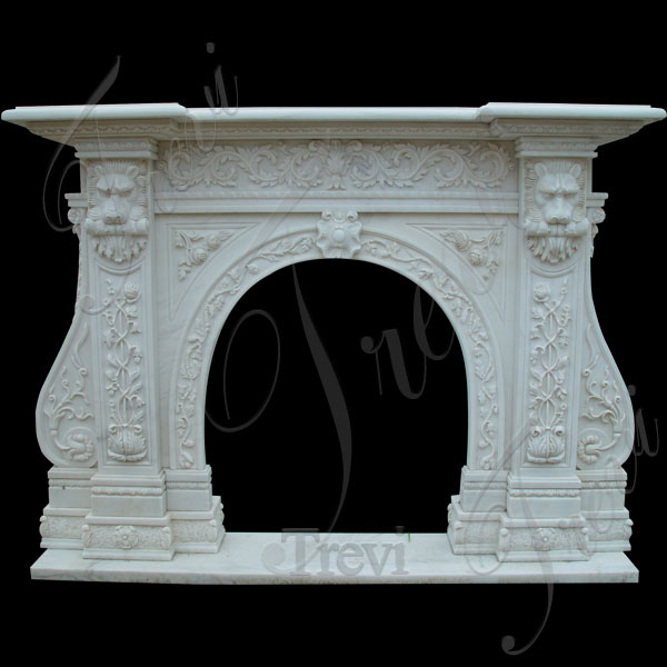 Custom decorating stone fireplace mantels and surrounds near me TMFP-4