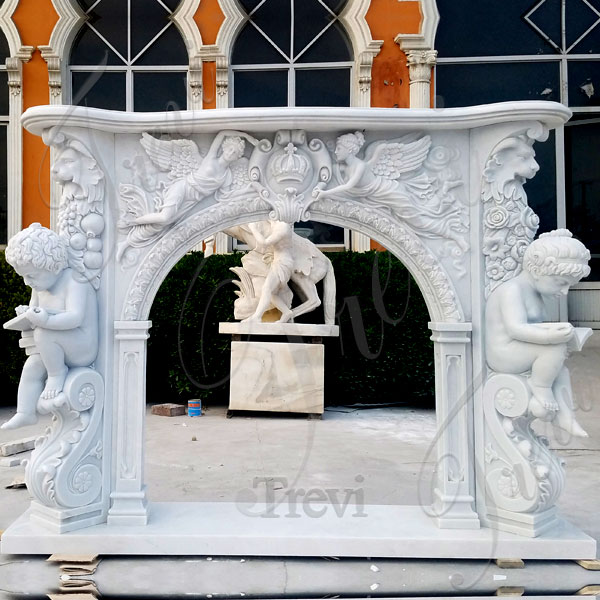 French style white fireplace mantel surround for sale online TMFP-5