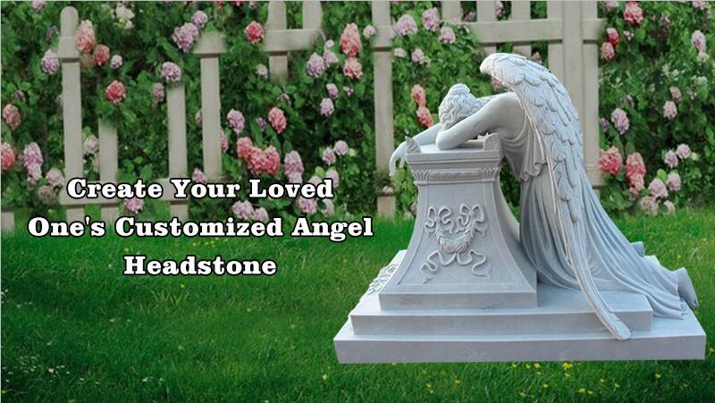 weeping angel headstones for graves for sale