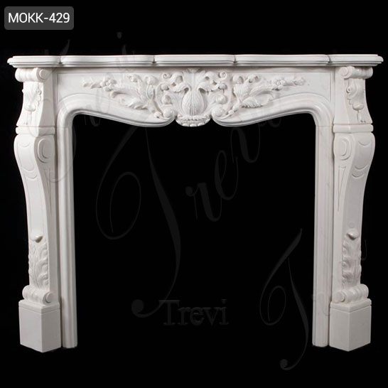 Modern French Marble Fireplace Mantels and Surrounds Factory MOKK-429