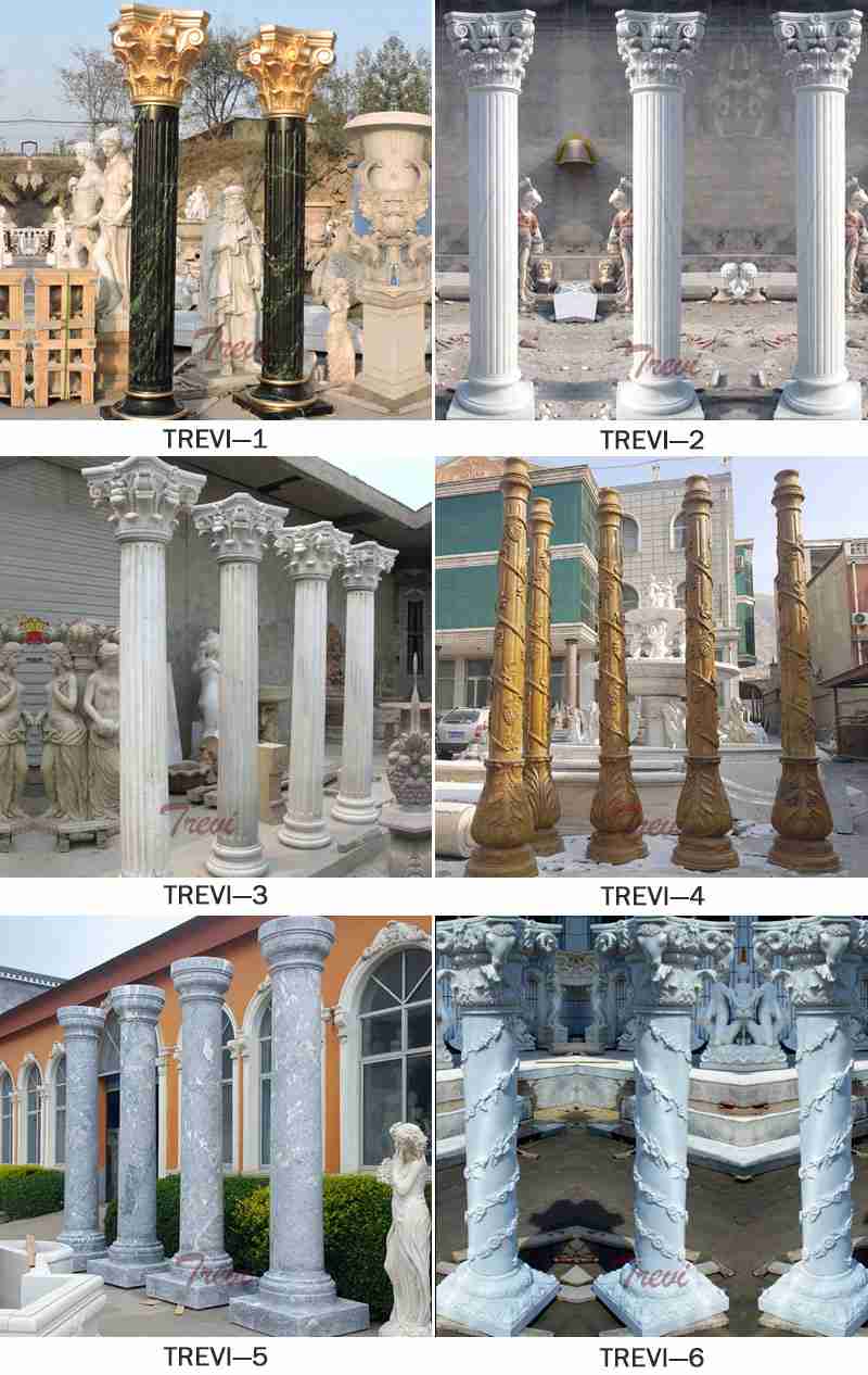 Round Marble Column Home Decoration for Sale