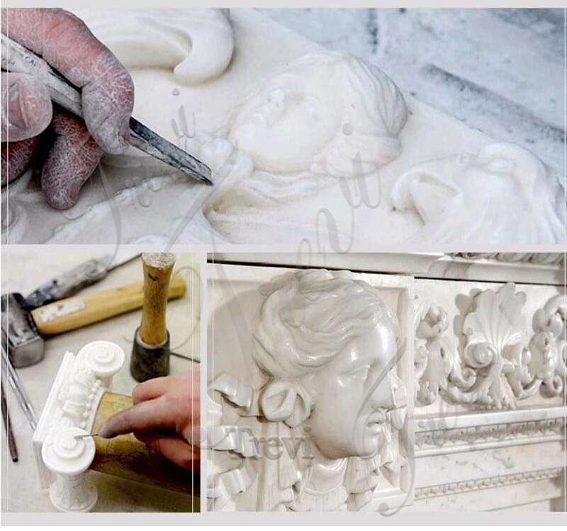 process of large marble plant pot