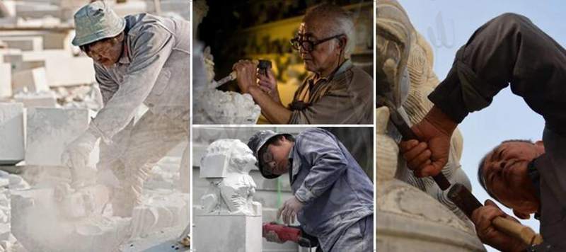 carving details of marble crafts