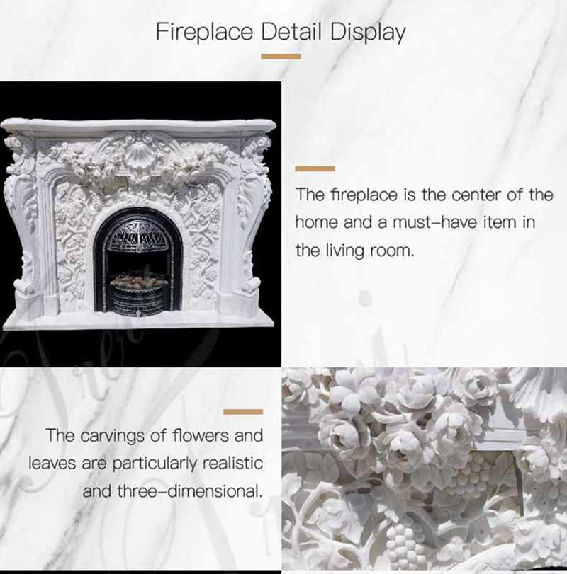 marble fireplace mantel