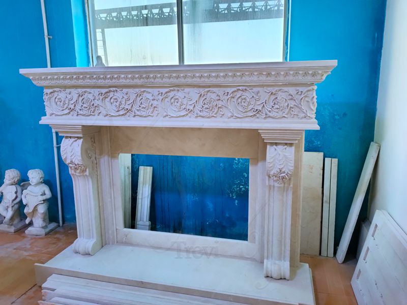white marble fireplaces